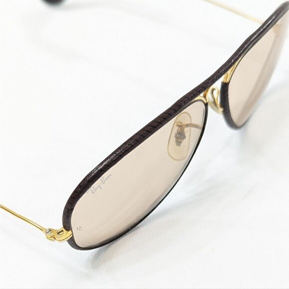 Vintage Ray-Ban Leathers Bausch & Lomb Aviator - Picture 7 of 16